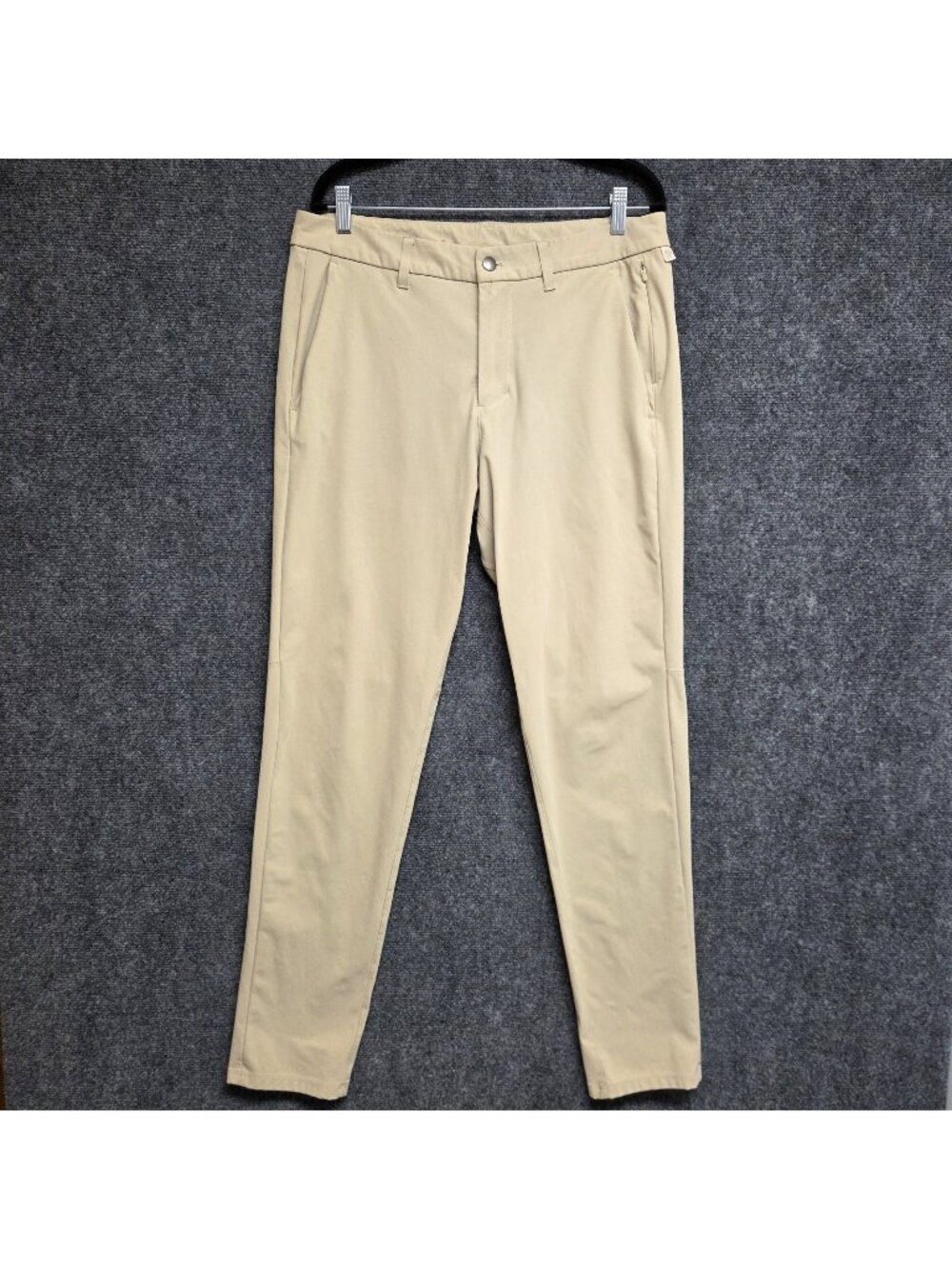 Lululemon Commission Pants Men 34x32 Brown Slim Fit ABC Warpstreme Preppy Casual